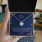 To My Daughter - Love Knot Necklace