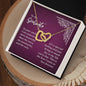 To My Wife - Interlocking Hearts Necklace