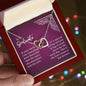 To My Wife - Interlocking Hearts Necklace